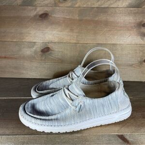 hey dude Wendy sox womens size 9 shoes gray slip on comfort sneakers